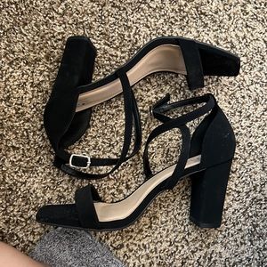 Black high heels